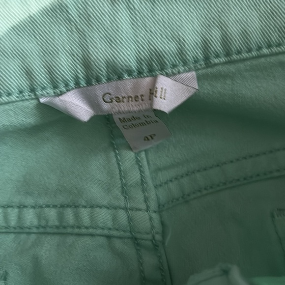 Garnet Hill Green Ankle straight jeans - size 6P - great condition - Picture 2 of 5